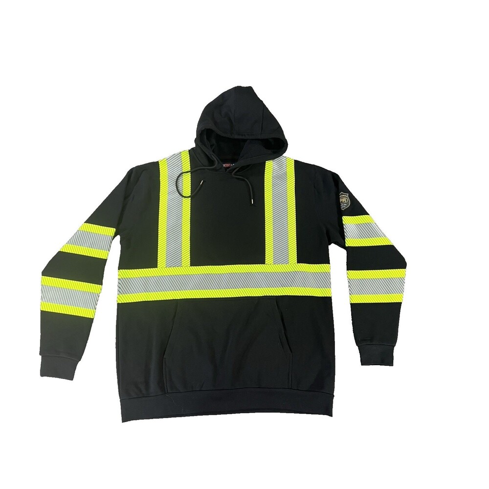 BOCOMAL FR Pullover Protective Neon Reflective Safety Hoodie Sweatshirt XL NWOT